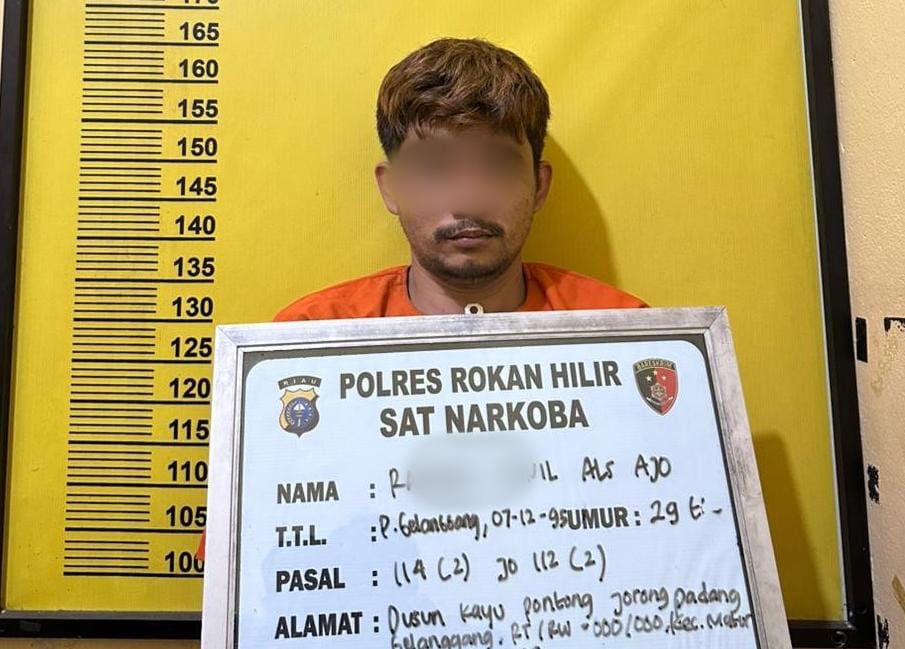 Pemuda Asal Sumbar ditangkap, Satresnarkoba Polres Rohil Temukan 361 Gram Sabu dan 483 Butir Ekstasi 