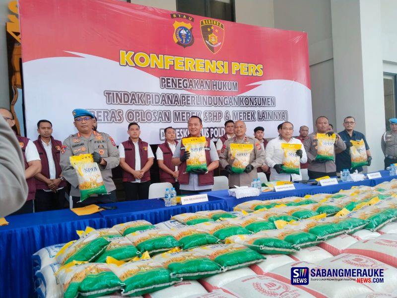 Polda Riau Bongkar Praktik 9 Ton Beras Oplosan di Pekanbaru, Satu Distributor Jadi Tersangka