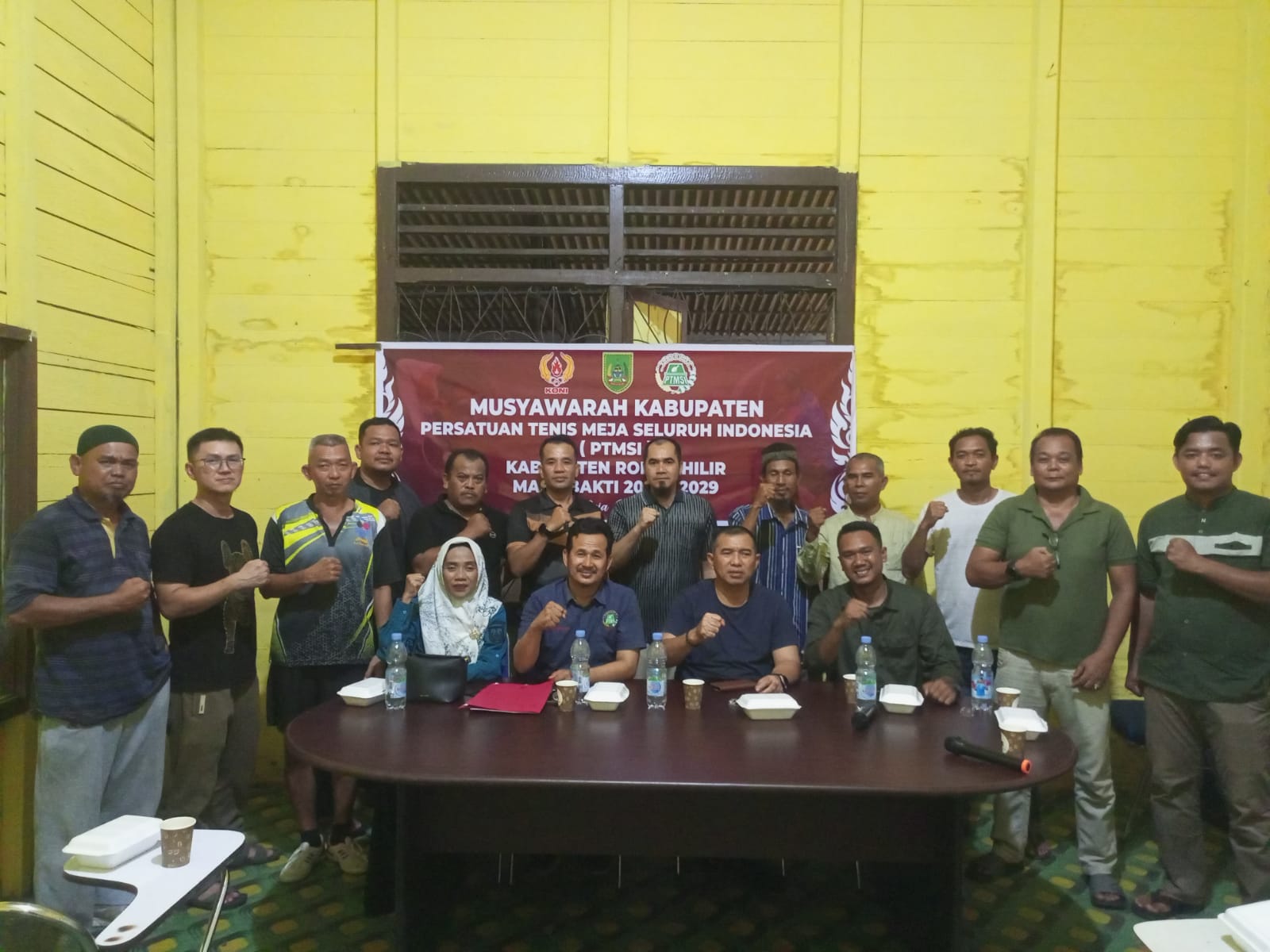 KONI Rohil Hadiri Muskab Persatuan Tenis Meja Seluruh Indonesia, Ketua Baru Harus Ada Target Prestasi