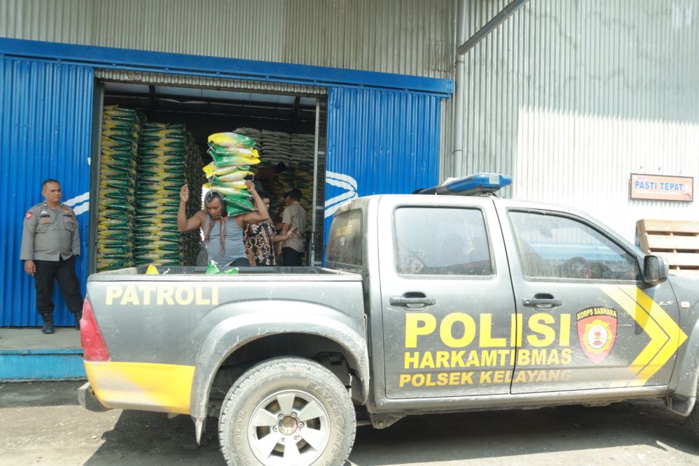 Polres Inhu Stabilkan Harga Beras, Gelar Pasar Murah Serentak