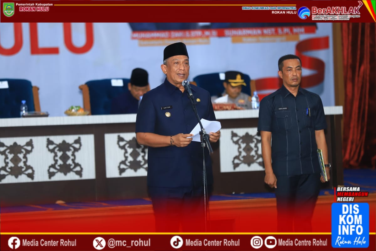 Pengukuhan Anggota Paskibraka Rohul Tahun 2025, Bupati Anton: Jalankan tugas mulia dengan penuh kebanggaan