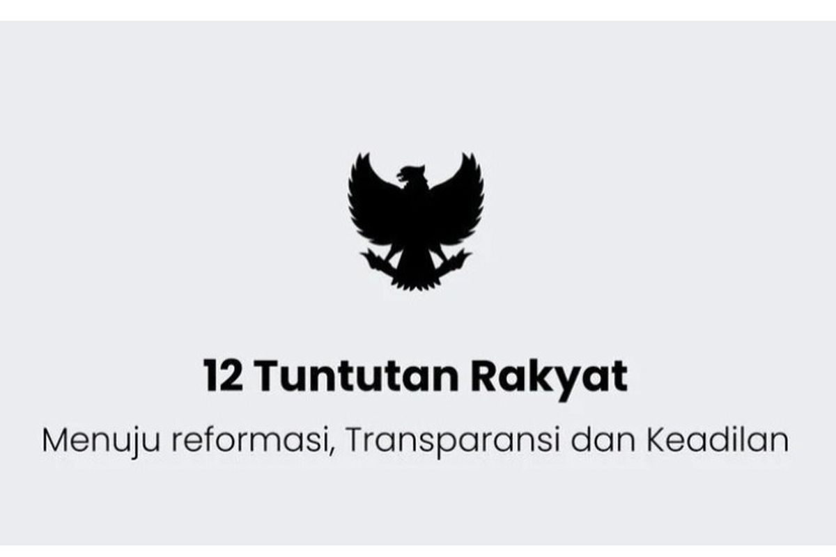 Lengkap! Inilah Daftar 12 Tuntutan Rakyat, Gaji DPR Dipatok 5 Kali UMR