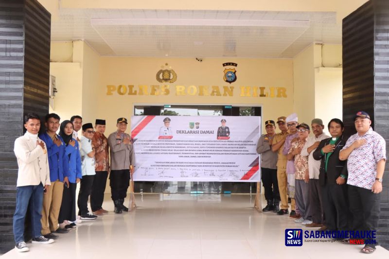 Polres Rokan Hilir Gelar Deklarasi Damai, Antisipasi Dampak Aksi Nasional