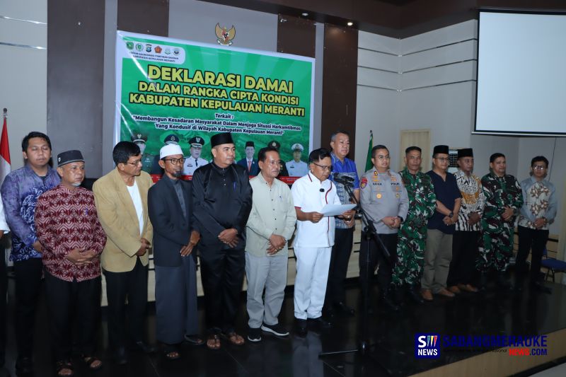 Deklarasi Damai di  Kepulauan Meranti, Semua Elemen Masyarakat Komitmen Jaga Persatuan