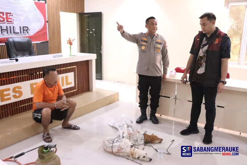 Polres Rohil Gagalkan Penjagalan Anjing, Pelaku Ditangkap Saat Hendak Masak