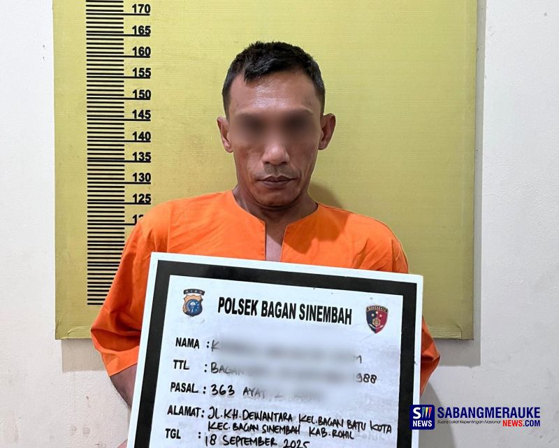 Rumah Ditinggal Liburan ke Padang Dibobol Maling, Polsek Bagan Sinembah Tangkap Pelaku