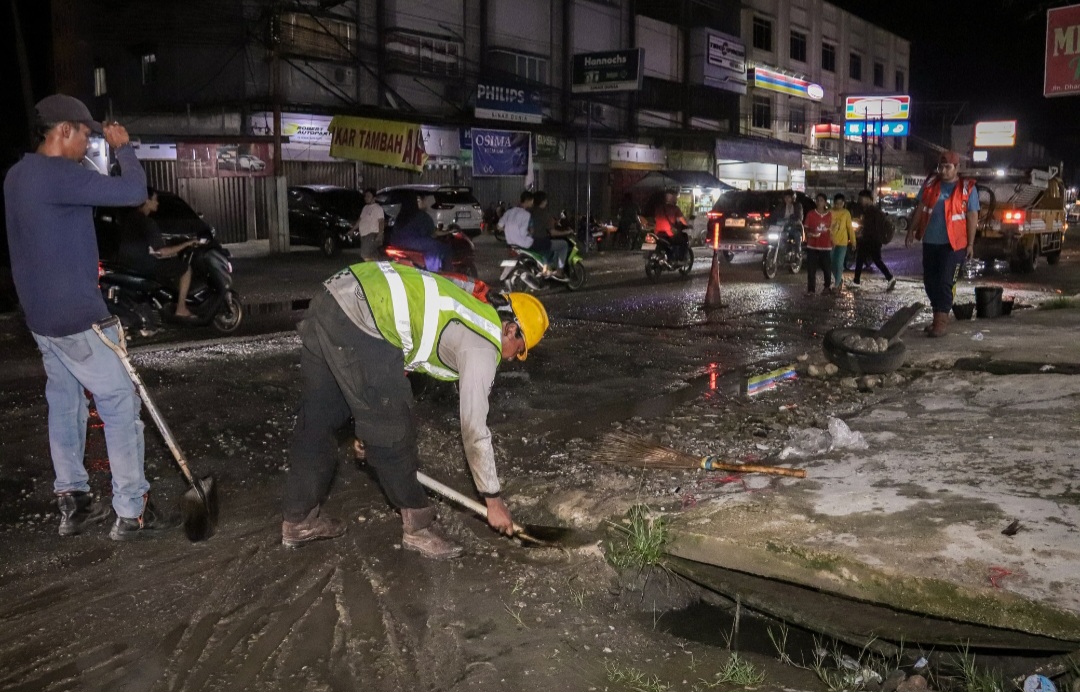 Gesa Perbaikan Jalan Rusak, Pemko Pekanbaru Overlay 29 Ruas, Ini Daftarnya
