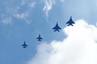 F-16 TNI AU dan F-15 AS Terlibat Dogfight dalam Latma Cope West di Pekanbaru