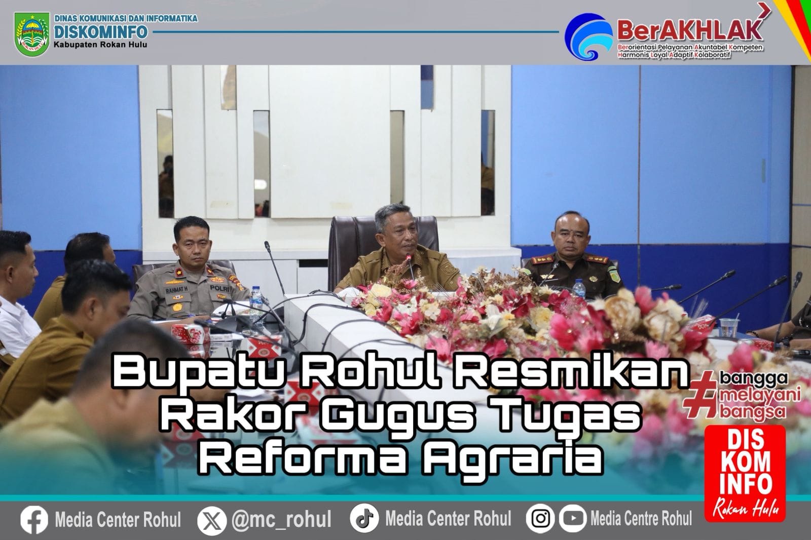 Bupati Rohul Resmikan Rakor Gugus Tugas Reforma Agraria, Fokus Penyelesaian Konflik Pertanahan