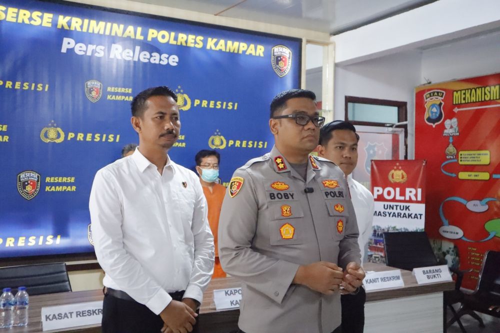 Simpan Sabu di Pohon Pisang, Pengedar Narkoba di Kampar Ditembak 