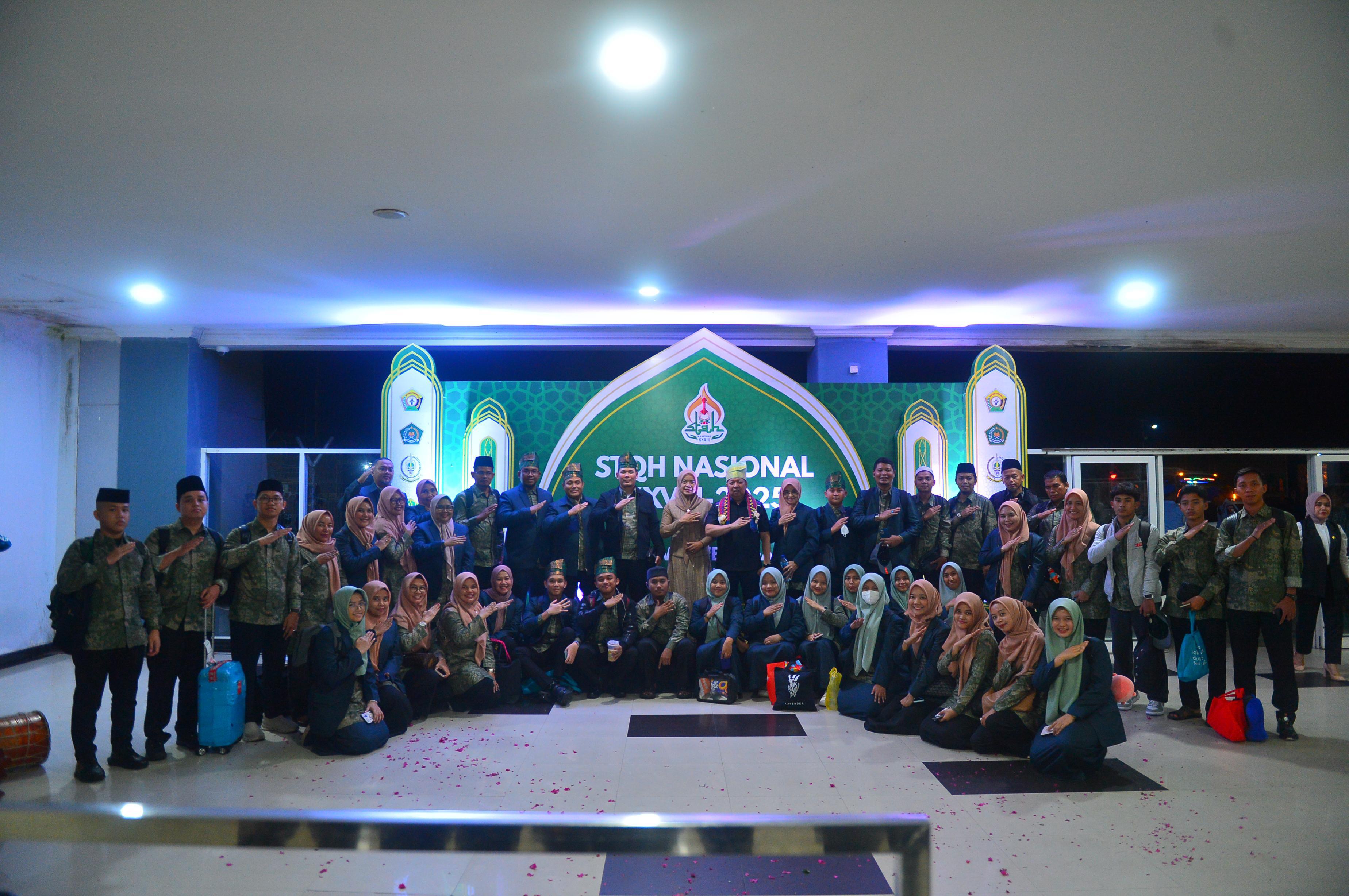 Kafilah Riau Tiba di Kendari, Siap Ukir Prestasi di STQH Nasional XXVIII