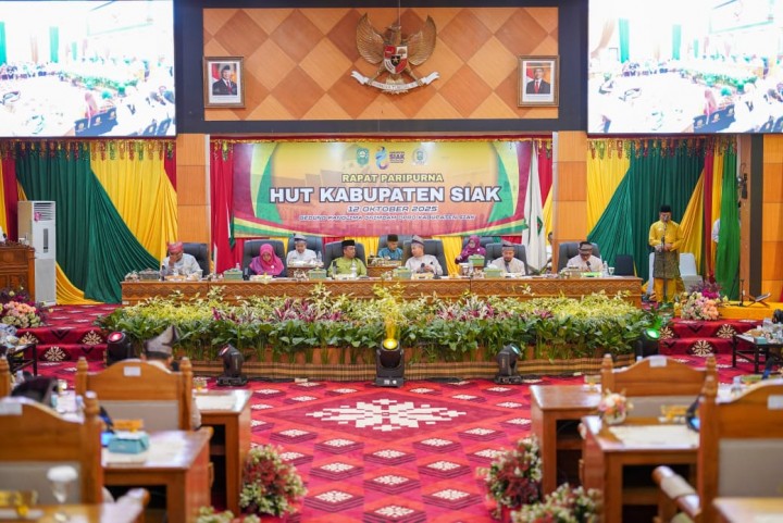 Sidang Paripurna HUT ke-26 Siak, Bupati Afni Sebut Pentingnya Kolaborasi untuk Kesejahteraan Warga