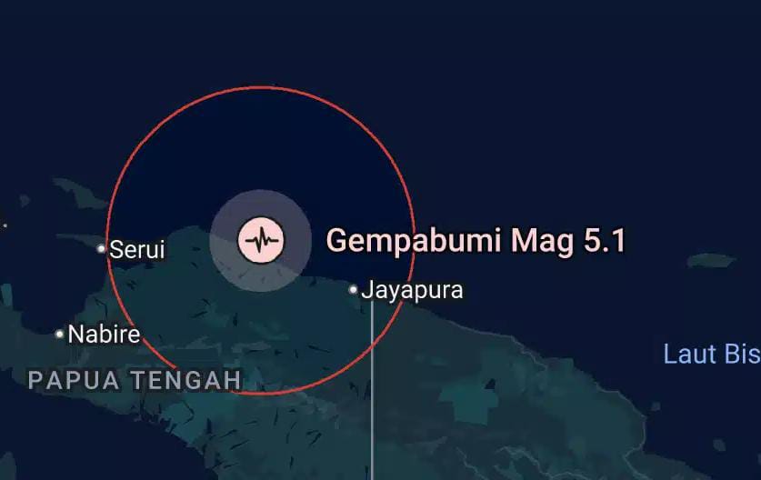 Gempa Bumi 5,1 Magnitudo Guncang Papua Hari Ini, BMKG Jelaskan Penyebabnya