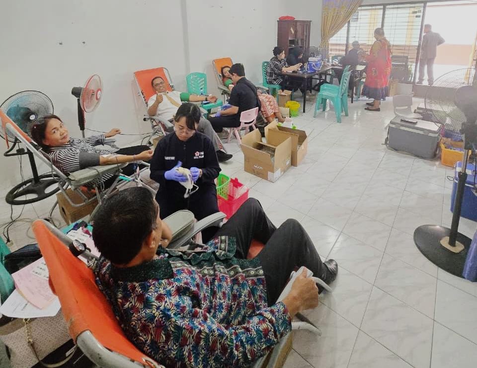 Kolaborasi dengan PMI Pekanbaru, HKBP Fajar Ressort Labuh Baru Selenggarakan Aksi Donor Darah Kumpulkan 28 Kantong Darah