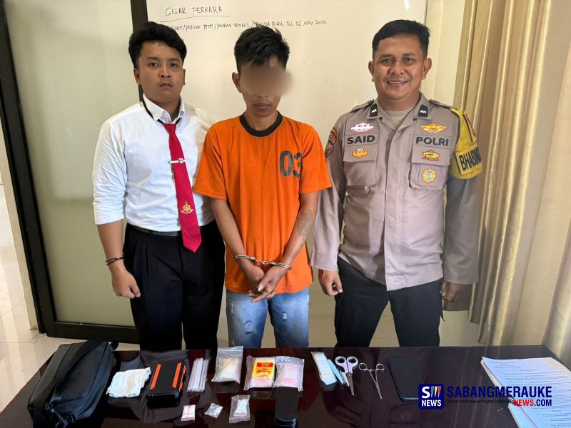Polsek Tanah Putih Tanjung Melawan Bekuk Pengedar Sabu 8,93 Gram