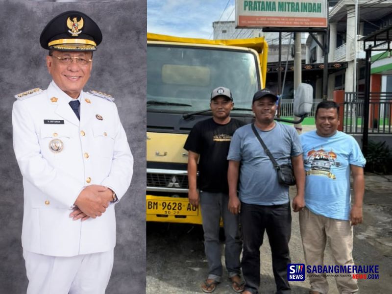 Bupati Rohil Bistamam Pinjamkan Mobil Dump Truk Pribadi untuk Angkut Sampah di Bagan Batu