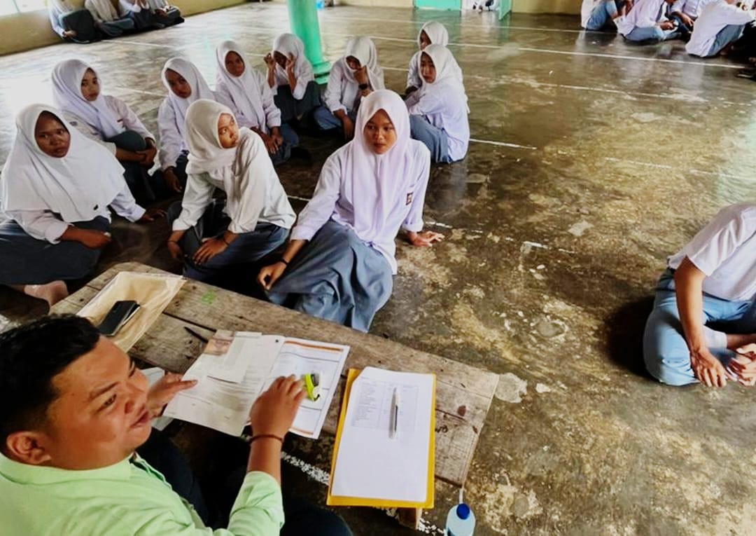BRK Syariah Gelar Sosialisasi SimPel di Ponpes Almaarif Kuantan Singingi