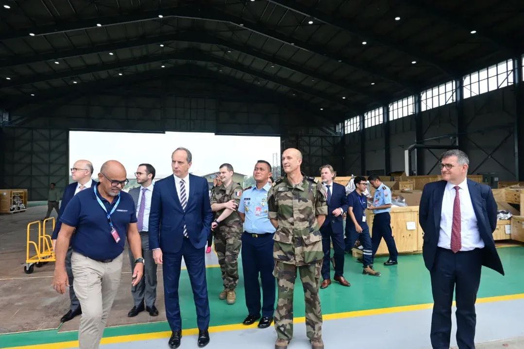 Duta Besar Prancis Tinjau Kesiapan Fasilitas Pesawat Tempur Rafale di Lanud Roesmin Nurjadin  