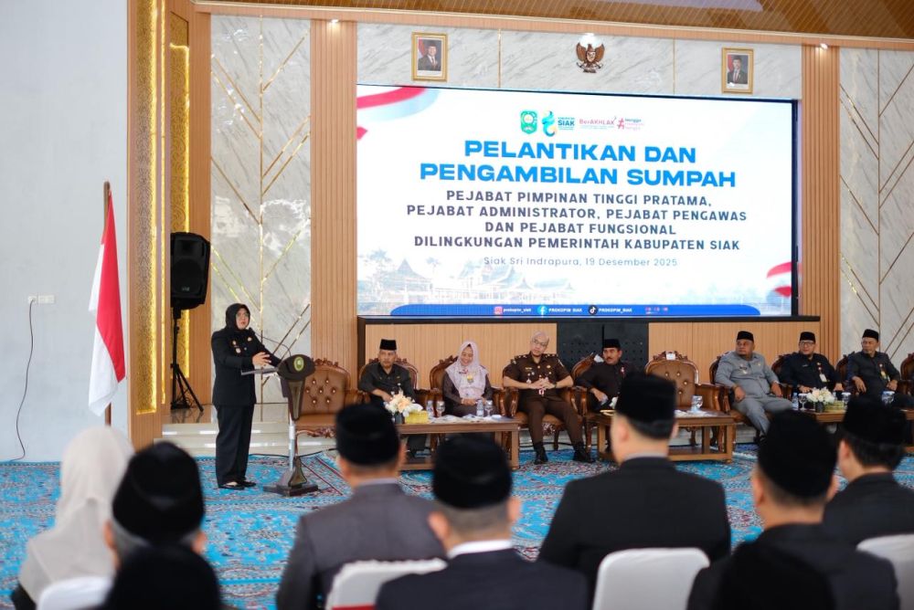 Mutasi Massal 71 Pegawai Pemkab Siak Era Bupati Afni, Ini Daftarnya