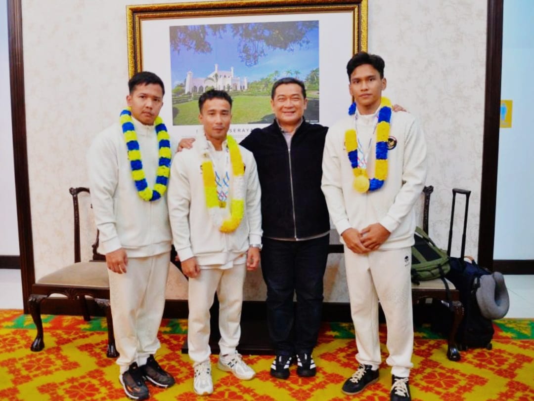 Raih Medali Emas SEA Games Thailand, Pesenam Abiyu Raffi Dapat Sambutan Khusus Sekdaprov Riau