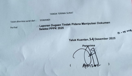 Dugaan Manipulasi Dokumen Seleksi PPPK di Kuansing Dilaporkan ke Polisi