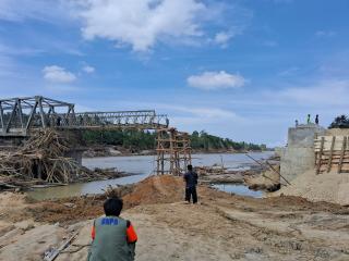 Pascabencana, BNPB Targetkan Sejumlah Jembatan Bailey di Bireuen Aceh Rampung