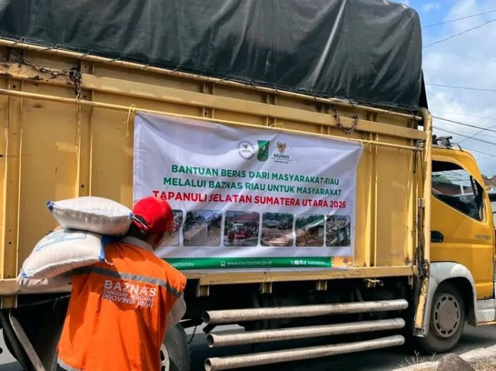 Peduli Kemanusiaan, Baznas Riau Kirim Bantuan ke Tapanuli Selatan