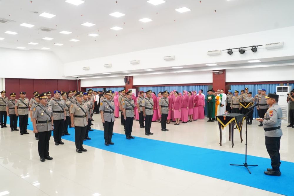 Sejumlah Pejabat Utama dan Kapolres di Wilayah Polda Riau Dilantik, Ini Daftarnya
