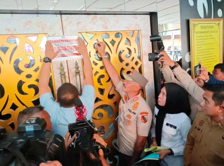 Wako Pekanbaru Agung Nugroho Turun Langsung Segel Tempat Hiburan Malam Paragon