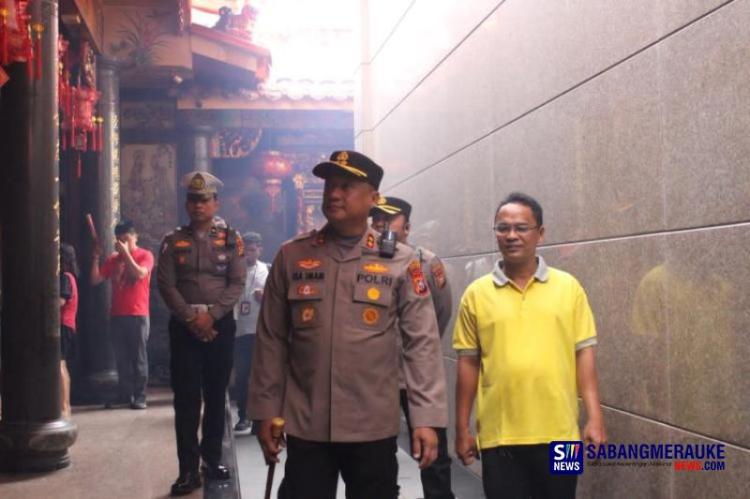 Kapolres Rohil Pimpin Langsung Patroli dan Pengamanan Perayaan Imlek 2577 di Bangko