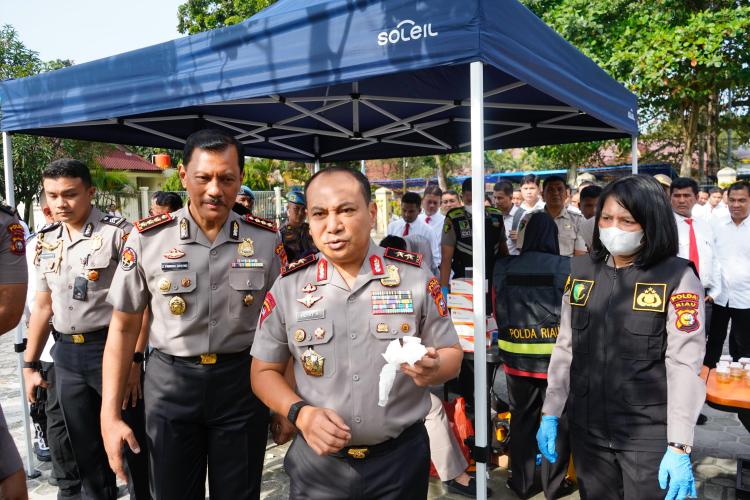 Tes Urine di Mapolda Riau, 3 Personel Polisi Positif Methamphetamine