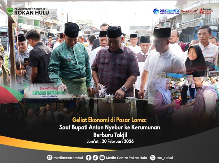 Geliat Ekonomi di Pasar Lama: Saat Bupati Anton Berbaur ke Kerumunan Berburu Takjil