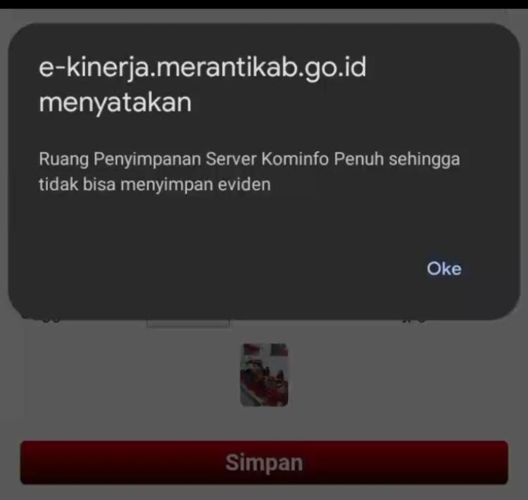 Server Kominfotik Kolaps dan Overload, Laporan Kinerja ASN Kepulauan Meranti Terhenti