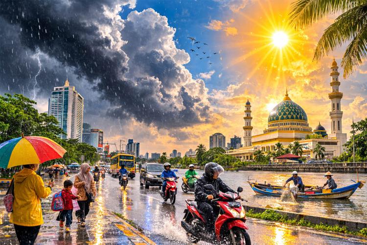 Panas Menyengat Hingga 34 Derajat, Riau Hari Ini Ternyata Punya Rahasia Cuaca!