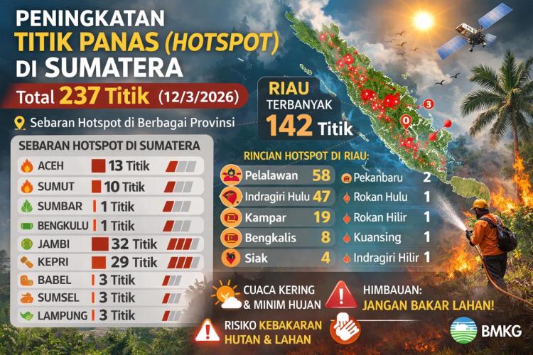 Pelalawan Jadi Sumber Api Terbesar di Riau, Bahaya Mengintai!