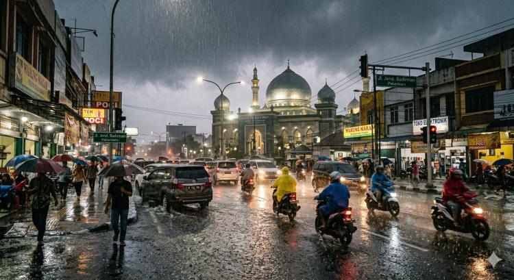 Cuaca Riau Hari Ini: BMKG Ingatkan Ancaman Hujan Lebat dan Petir di Sejumlah Daerah