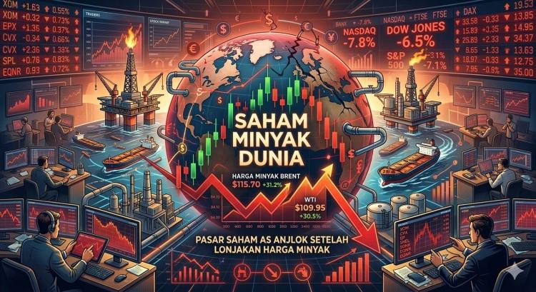 Efek Selat Hormuz Memanas: Saham AS Anjlok, Pemerintah AS Lepas 172 Juta Barel Minyak