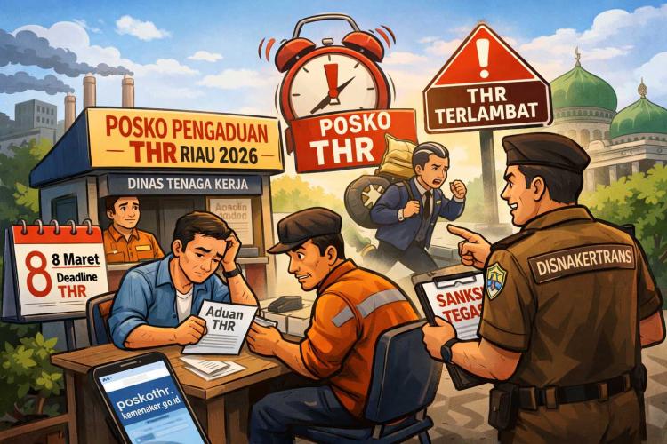 27 Pekerja Riau Ngadu THR Belum Cair, Perusahaan Ini Siap-Siap Kena Mental!