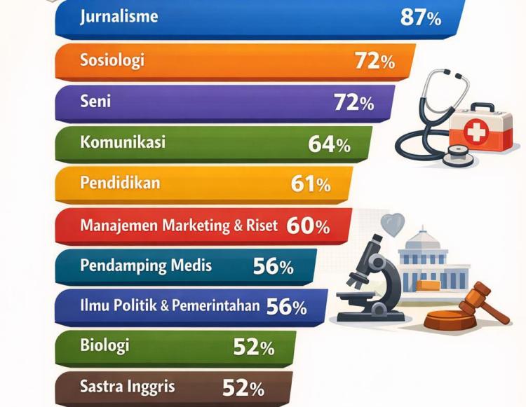Salah Pilih Jurusan? Ini 10 Jurusan Kuliah yang Dianggap Sulit Cari Kerja