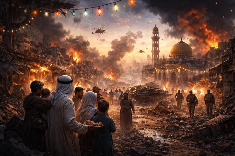 Takbir dan Air Mata! Beginilah Lebaran di Wilayah Konflik yang Mencekam