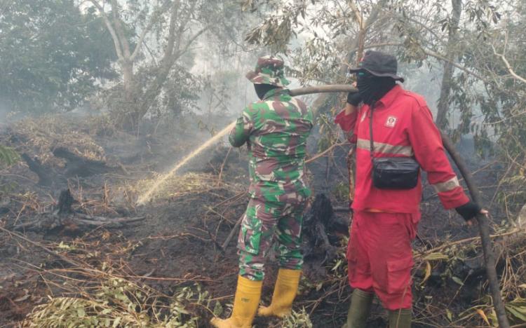 72 Jam Berjibaku! Pasukan Gabungan Mandi Asap Padamkan Api di Dumai