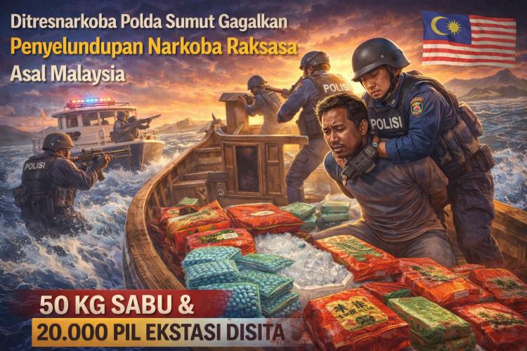 Penyamaran Dua Pekan Berbuah Manis, Polisi Sikat Sabu Raksasa di Tengah Laut!