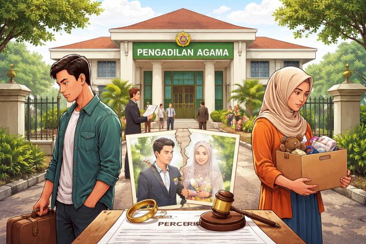 Angka Perceraian Meledak! 438 Ribu Pasangan di Indonesia Berpisah, Ini Penyebab Utamanya