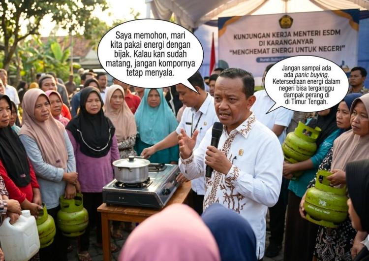 Bahlil Mulai Galau, Kini Bermohon ke Rakyat Tak Boros Pakai Gas Elpiji Imbas Perang Iran