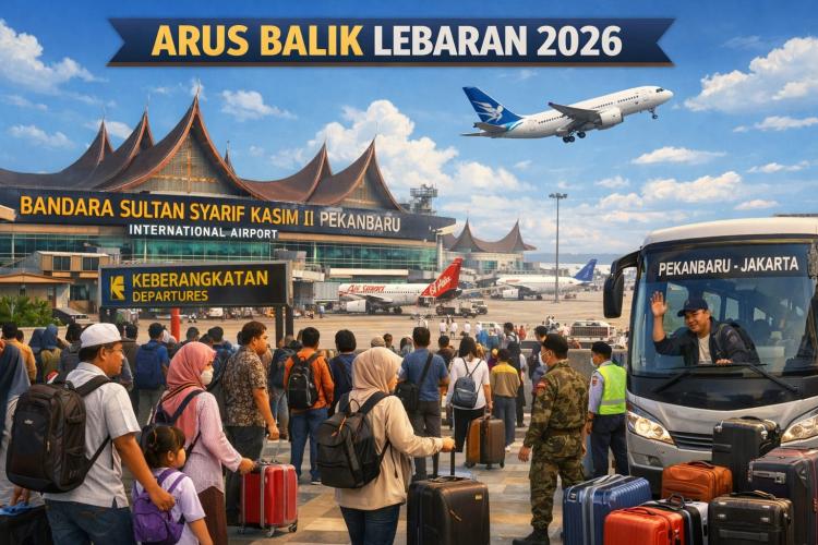 H+5 Lebaran 2026: Arus Balik di Bandara SSK II Mulai Melandai, Tapi Angkanya Masih Mengejutkan