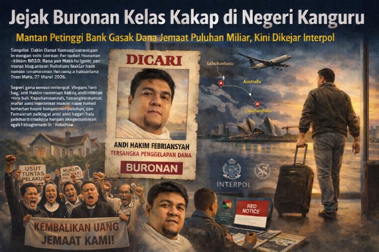 Larikan Uang Jemaat Gereja Rp28 M, Jejak Kepala BNI di Sumut Terendus di Negeri Kanguru