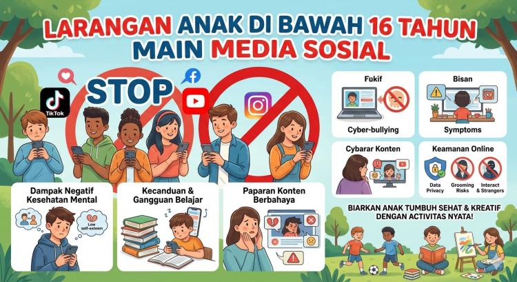 Mulai Besok! Pemerintah Batasi Akses Medsos Anak di Bawah 16 Tahun