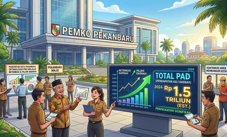 Pemko Pekanbaru Catat Peningkatan PAD dari Pajak dan Retribusi Berkat Digitalisasi