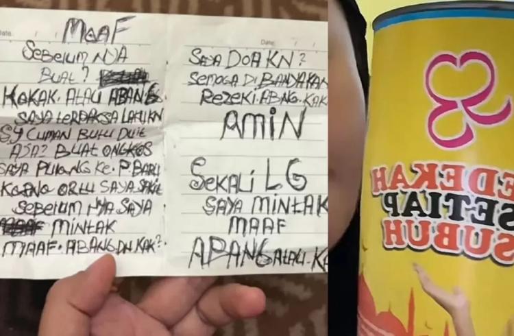 Maling Paling Sopan Asal Pekanbaru! Bobol Rumah Kosong di Medan Tinggalkan Surat Minta Maaf 