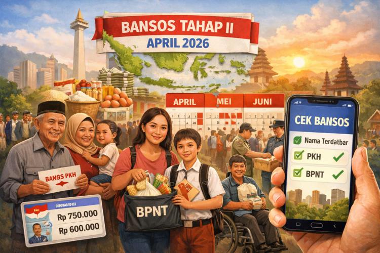 Bansos II Cair Mulai April! Daftar Penerima Rp600.000 Sudah Keluar, Begini Cara Cek Paling Cepat